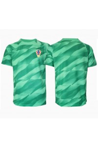 Fotbalové Dres Chorvatsko Brankářské Venkovní Oblečení ME 2024 Krátký Rukáv